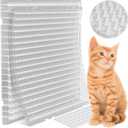 12 Pack Scat Mat for Cats - 16 x 13 Inch Cat Spike Mat with 1 Inch Spike is A Perfect Pet Training Mat Device for Cat Repellent Indoor & Outdoor to Deter Cats & Other Animals for All Seasons (Clear)