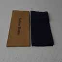 Solino Home Linen Navy Table Runner 72 Inches Long - 100% Pure Linen Hemstitch Table Runner 14 x 72 Inch for Dresser, Dining and Father's Day, Summer - Classic Hemstitch