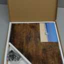 Corner Shelves 2-Pack for Bathroom & Kitchen, Space-Saving Floating Corner Wall Shelf with Easy Installation- Brown (Set of 2)