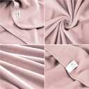 Fleece Throw Blanket Set Bulk for Travel Kids Outdoor Wedding Pet (Pink, Pack of 6 50x60 Inches)