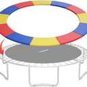 Giantex Trampoline Pad, 15ft Trampoline Replacement Safety Pad, No Holes for Pole, Waterproof Trampoline Accessories Spring Cover (Multicolor)