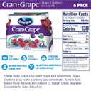 Ocean Spray Cran-Grape Cranberry Grape Juice Drinks, 10 Fl Oz Bottles, 6 Count (EXP 01/24/27)