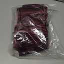 Red Throw Pillow Covers: 2 Pack 22x22 Inch Original Striped Velvet Square Decorative Pillow Cases for Farmhouse Couch (Burgundy)