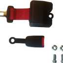 Yakitoko 1Pack Universal Tractor Seat Belts and Suitable for Forklift Mower Buggy Golf Cart Retractable 70inch Red