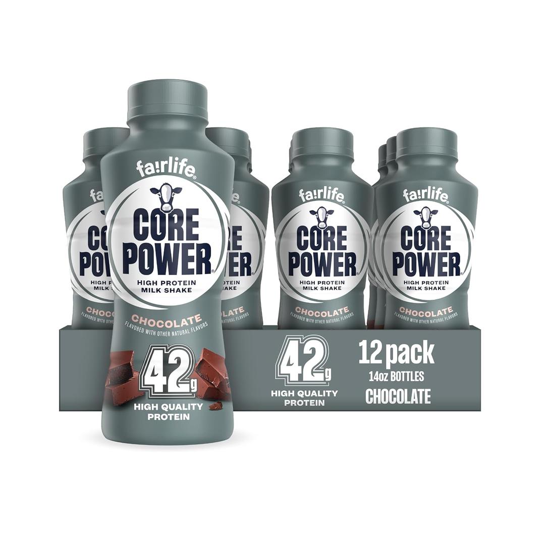 Core Power Elite High Protein Shake, Chocolate, 42g Bottle, 14oz, 12 Pack, EXP: FEB 09/2027