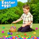 150 Pack 3.1" Fillable Easter Eggs with 6 Surprise Gold Eggs, Colorful Plastic Eggs for Easter Egg Hunts, Basket Stuffers Fillers, Party Favors, Classroom Rewards Prizes for Kids Toddlers Boys Girls