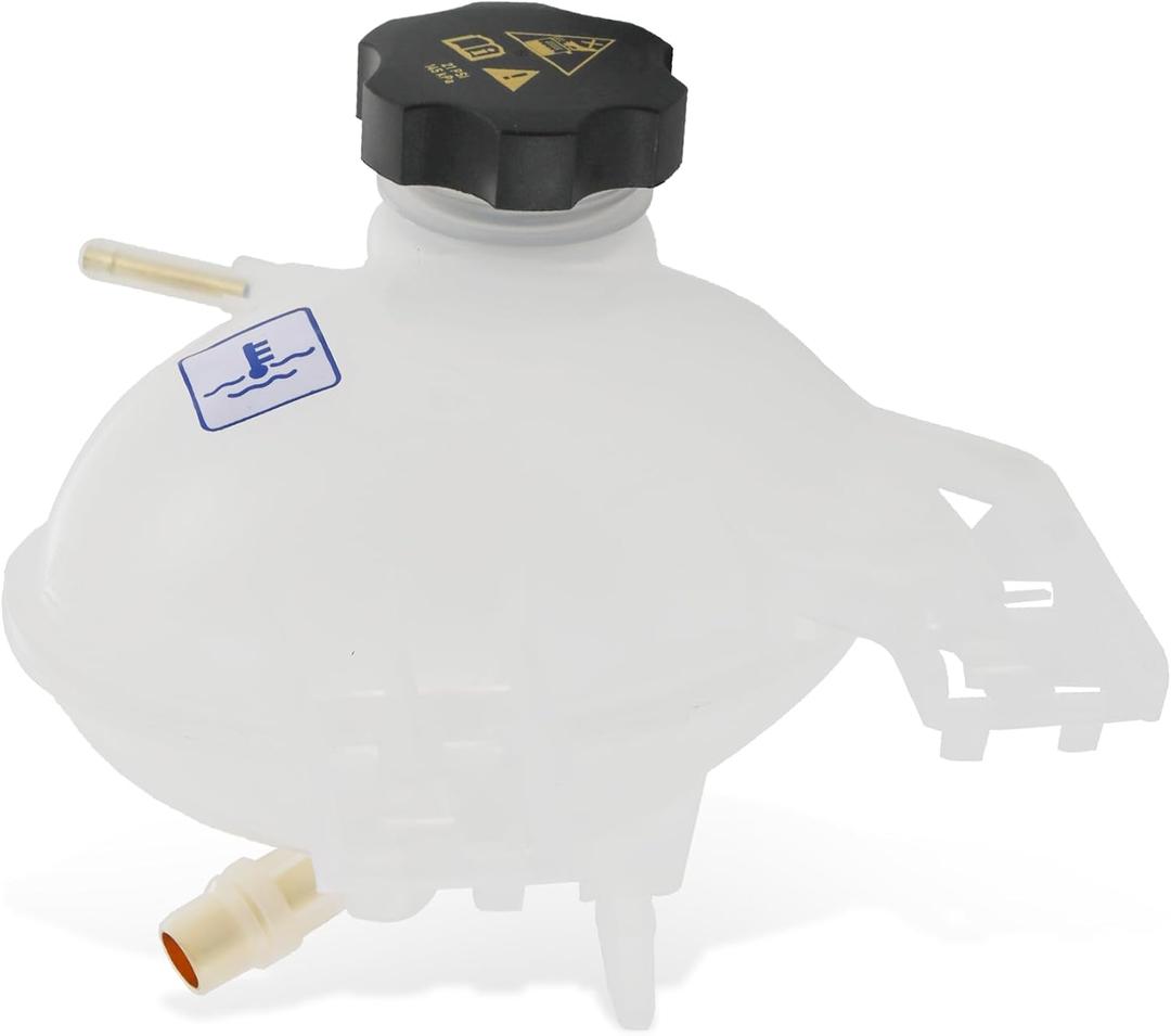 Engine Coolant Recovery Radiator Reservoir Tank with Cap Replacement For Jeep Compass 2017-2022 Replacement For Jeep Renegade 2015-2018 Replacement for Fiat 500X 2016-2018 Replaced 68289857AA Coolant