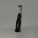 Adjustable Leather Edger Creaser, Stainless Steel Press Tool with Wooden Handle for DIY Leather Craft(1.2mm)