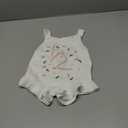 Infant Baby Girl Sleeveless Knit Romper Half and One Birthday Outfit Cute Baby Girl Summer Clothes 3-6 months  (White, Half)