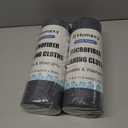 2 x Homaxy Tear Away Dish Cloths Rolls, 40 Sheets-11.8" X 11.8", Reusable Washable Dish Towels for Kitchen, Ultra Absorbent and Quick Drying Microfiber Cleaning Rags, Grey