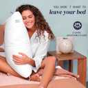 Nuzzle Pillows Standard Size Set of 2 Adjustable Firm Pillows, Luxury Hotel Collection Bed Pillows Best Adjust Height Soft Cooling Pillows for Back, Stomach and Side Sleepers