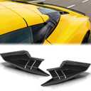 Rear Roof Quarter Intake Port Decoration Trims,Rear Hatch D-Pillar Air Intake Vents Ports Exterior Accessories Compatible With for Chevy Corvette C8 Stingray Z51 Z06 E-Ray Coupe 2020-2026