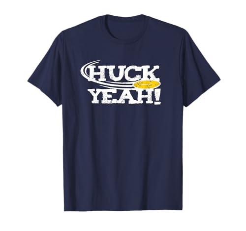 Funny Ultimate Frisbee Shirt Gift for Frisbee Player Huck T-Shirt Navy, M
