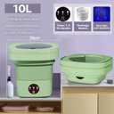 Portable Washing Machine, Mini Washer, 16L Upgraded with Spin Basket, Foldable Design Ideal for Apartment, Home and Hotel, portable washer 3 Cleaning Modes Suitable for Small Clothes