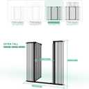 51" Extra Tall Cat Gate for Doorway Auto Close Encrypted Cat Gate 30"-49.27" Adjustable Width Pet Gate Include 5.5" and 8.26" Extension Kits No Drilling Pressure Mount Kit