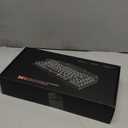 Adventurers Typewriter-Style Retro Mechanical Keyboard LED Backlight 83 Keys Bluetooth 5.0 Blue Axis Wood Color Panel Compatible with iOS/Android/Windows/Vista/Linux/Mac Office/Gaming, 12.8x6.6x1.6in