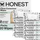 The Honest Company Baby Wipes for Sensitive Skin, Hypoallergenic, Fragrance-Free, Multi-Use, Pattern Play Design, 720 Count (8 Packs of 90)