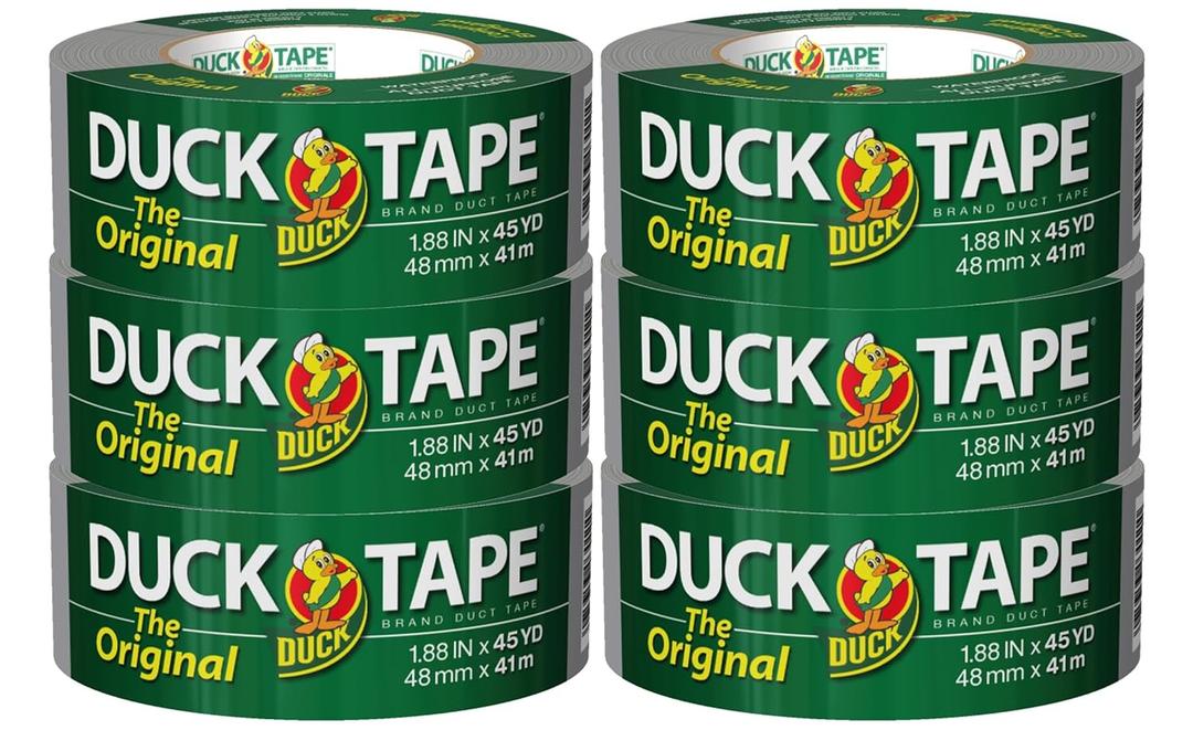 The Original Duck Tape Brand Duct Tape 6-pack 1.88 Inch x 45 Yard, 270 Total Yards, Silver (1153759) The Original Duck Tape Brand Duct Tape 6-pack 1.88 Inch x 45 Yard, 270 Total Yards, Silver (1153759)