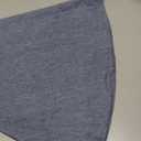 meioro Round Tablecloth Solid Color Tablecloths Tassel Rectangular Table Cloth Cotton Linen Table Cover for Dining Circle Coffee Side Card Table (Navy Blue, 47 inch)