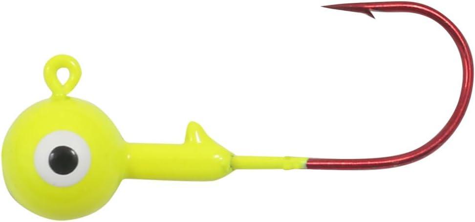 4 x Northland Tackle Gum-Ball Fishing Lure 2-Pack (.75", CHARTREUSE)