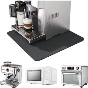 Kitchen Appliance Sliders 360 Degree Rotation Moving on Counter, Appliance Slider Cut to Fit, Mat for Kitchenaid Mixer with Kitchen Accessories,Appliance Mover for Espresso Machine, Food Processor (Black-1 Pack)