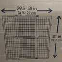 Toddleroo by North States - Extra-Wide Wire Mesh Wooden Baby Gate: Pressure Mounted Baby Gate for Doorways - Adjustable 29.5 to 50 Inches Wide - 31 Inches Tall