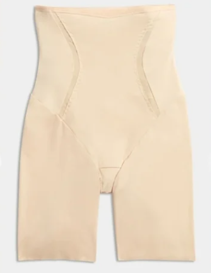 Nwt Maidenform High-Waist Thigh Slimmer Shapewear in Color Latte Lift Size M