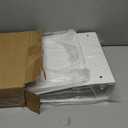 4 Pcs 11 x 17 Inch 3 Ring Binders 3 Inch Rings Heavy Duty View Plastic Flexible D Ring Binders Economy Holds 11" x 17" Paper for Artwork Blueprints, Office, Home, Work Places(White)