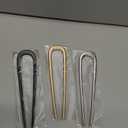 3 PCS French Hair Pins for Women - French Twist and Buns, Elegant Gold Hair Accessories (3 Count (Pack of 1))