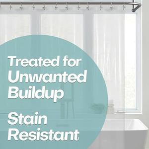 Mrs Awesome Extra Long Shower Curtain Liner with Magnets, 72x84 XL Clear PEVA Shower Liner, Long Plastic Shower Curtain for Bathroom, Lightweight & Waterproof, 72 x 84, Clear