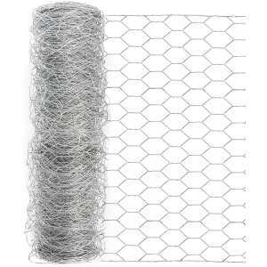 Garden Poultry Chicken Wire Netting - Garden Fence Animal Barrier, Chicken Wire for Crafts, 1 inch Mesh Poultry Netting Fence, Pet/Rabbit/Chicken Wire Fencing (60 x 50")