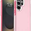 Designed for Samsung Galaxy S25 Ultra Case, [Military Drop Protection] [Dual Layer Structure Design] Heavy Duty Shockproof Non-Slip Phone Cover for Galaxy S25 Ultra, Light Pinkp
