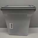 IRIS USA Dog Food Storage Container, Airtight Lid, 2-Cup Scoop, Up to 13 Pounds Pet Food Storage, Versatile Pet Food Bin, Treats, BPA Free, Dark Gray