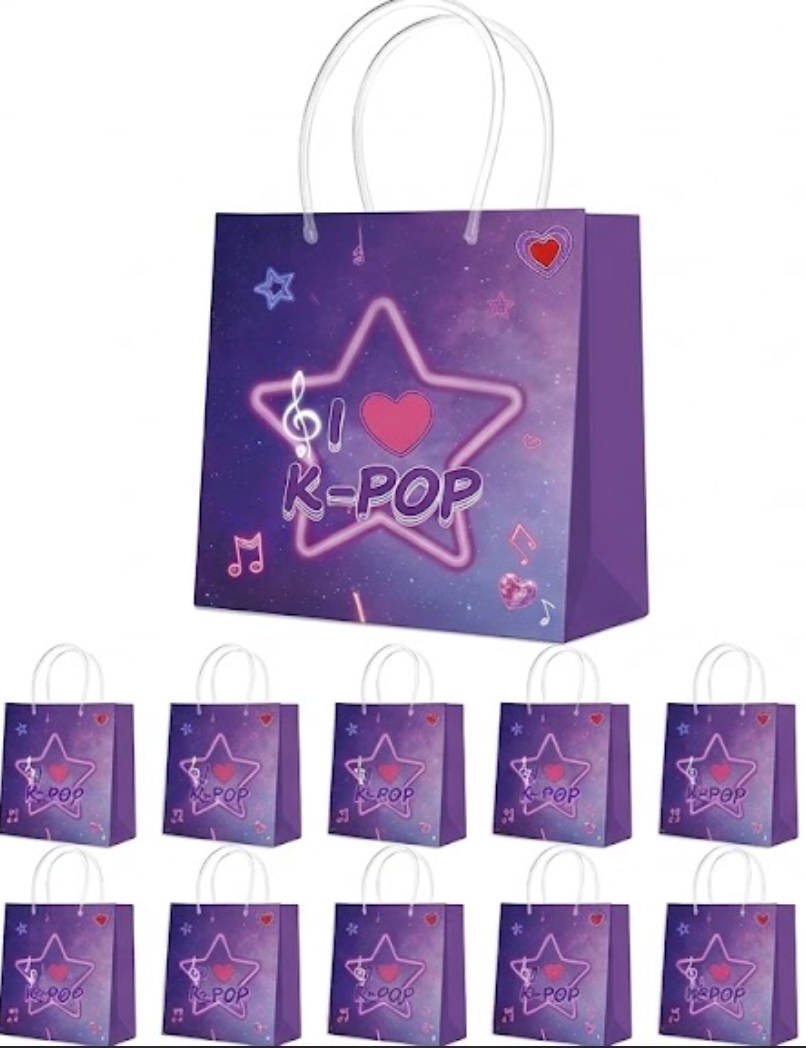 Kpop Party for Girls, Popular Singer Party Friendship Gifts Birthday Party Bags, 22 PCS