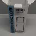 Bedside Night Water Carafe Set with Tumbler Glass, Clear Nightstand Carafe with Silicone Coaster for Bedroom and Guest Room, Glass Mouthwash Decanter for Bathroom (22 OZ)