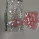 Silicone Baby Food Freezer Tray with Teething Popsicle Molds - Baby Fruit Feeder and Breastmilk Teether Combo (Pink)