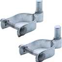 2-3/8" Chain Link Fence Gate Post Hinge - Use for 2-3/8 in. Outside Diameter [2 3/8" OD] Post/Pipe - Galvanized Chain Link Post Gate Hinge - Nut/Bolt Included for Hinge