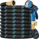 100 FT Non-Expandable Garden Hose, 2026 New Upgraded Flexible Water Hose, Ultra Lightweight Non-Expanding hoses with 10 Function Sprayer, Leak proof, Pressure Resistant for Yard, Outdoor