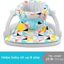 Fisher-Price Portable Baby Chair Sit-Me-Up Floor Seat with Developmental Toys & Machine Washable Seat Pad, Windmill