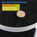64-Slot Wax Seal Stamp Storage Case Waterproof Dustproof Great Tool for Organizing Sealing Wax Stamp Heads(Style 4)