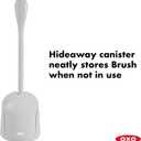 OXO Good Grips Compact Toilet Brush & Canister - Gray