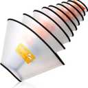 Paterr 9 Pcs Soft Dog Cone Collar Adjustable Protective for Pet Flexible Plastic Cone for Dog After Surgery Recovery E Collar for Wound Healing Small Medium Large(Black Border)