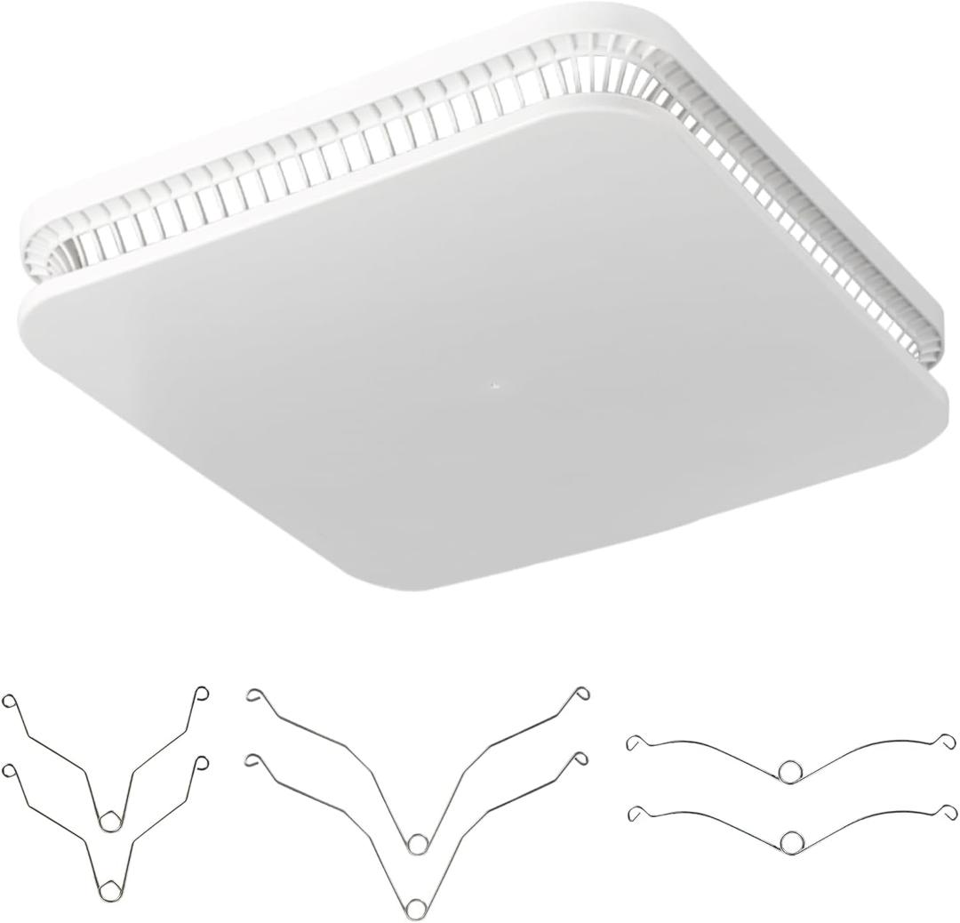 13.25" x 13.25" Broan-Nutone FG701S Universal Cleancover, FG701S Bathroom Vent Fan Cover for Broan-NuTone Fans, Ventilation Cover Bathroom Ceiling Fan Cover with Spring Clips