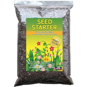 Seed Starter Natural Potting Soil Mix for Germination and Growth (Made in USA) (4 Dry Quarts)