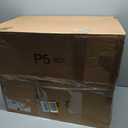 RIZZARI Open Cat Litter Box: Large Beige Stainless Steel Litter Pan 23.8" x 15.9" x 12.4" - High Sided Splash-Proof Easy Clean Toilet for Cats up to 20 lbs - Ideal for - Laundry Areas - Apartments