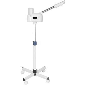 Upgrade Professional LCD Facial Steamer with Hot Mist, Esthetician Steamer for Salon Spa & Home, Stand Facial Steamer On Wheels, 33.8oz Large Upper Inlet Cup & 50s Fast Heating