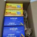Triscuit Original Whole Grain Wheat Vegan Crackers and Wheat Thins Original Whole Grain Wheat Snacks Variety Pack, 4 Boxes, Best By 12 JUL 2024
