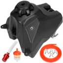 FVRITO Dirt Bike Gas Fuel Tank Compatible with 50cc 70cc 90cc 110cc 125cc CRF50 XR50 SSR TaoTao Coolster Baja DR49 SDG 107 Kazuma Thumpstar BSE Roketa Kayo with Gas Tank Cap Pit Bike Motorcycle Parts - Tank Only
