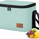 Aosbos Insulated Lunch Bag for Women Men Leakproof Lunch Box Reusable Lunch Cooler Bags Soft Lunch Tote Lunch Pail Adult Thermal Lunchbox Meal Prep Container Boxes for Work Office Outdoor (Medium - 7.5L)