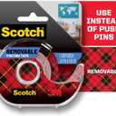 Scotch Mounting, Fastening & Surface Protection Scotch Removable Poster Tape, 3/4 x 150 Inches, 3 Pack, 109-3